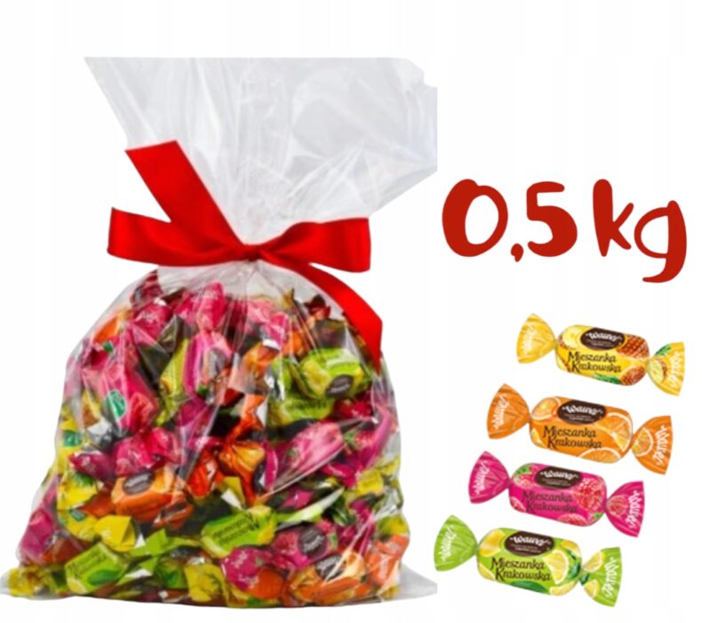 Cukierki Galaretki owocowe 500g 0,5 kg krakowska mieszanka Wawel galaretka ŚWIĘTA Mikołaja