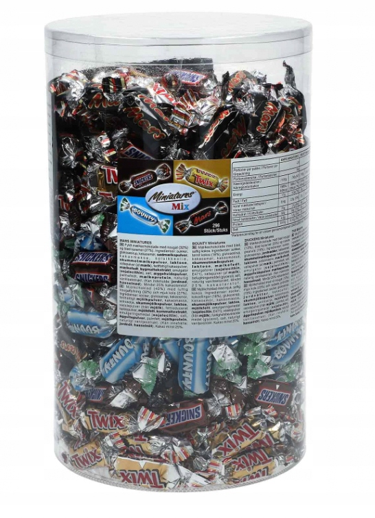 Cukierki Celebration Mars SNICKERS Bounty 0,5 kg MINI Halloween urodziny