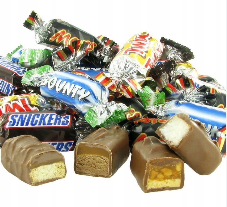 Cukierki Celebration Mars SNICKERS Bounty 0,5 kg MINI Halloween urodziny