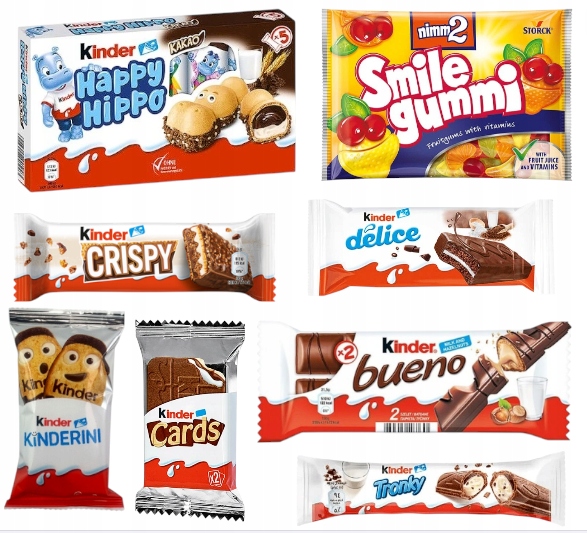 Paczka SŁODYCZY święta Mikołaja choinkę PREZENT Mikołaj KINDER ŻELKI