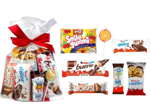 Paczka SŁODYCZY Mikołaja choinkę PREZENT Mikołaj KINDER ŻELKI DZIECI KINDER