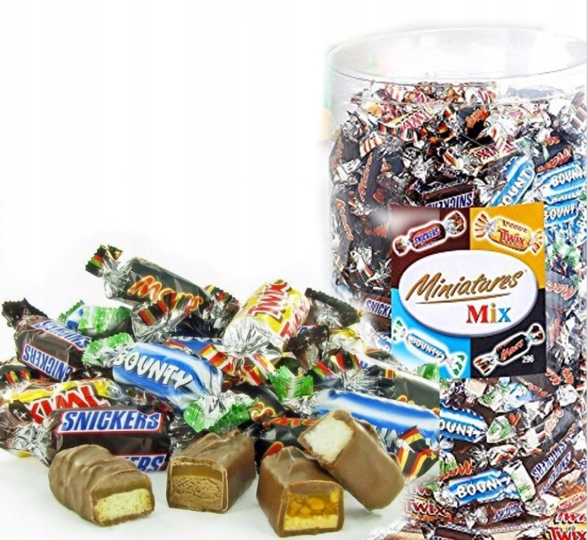 Cukierki Celebration Mars SNICKERS Bounty 0,5 kg MINI Halloween urodziny