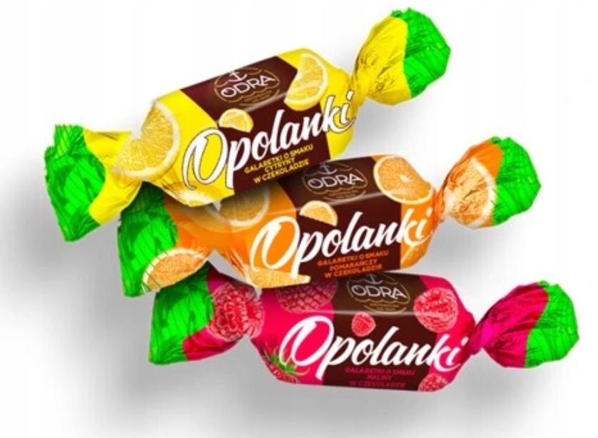 Cukierki Odra Opolanka galaretka czekoladzie 0,5 kg galaretki owocowe 500g święta Mikołaja