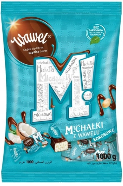 Wawel Cukierki Michałki Białe Kokos święta Mikołaj choinkę 1kg MIX Trufle