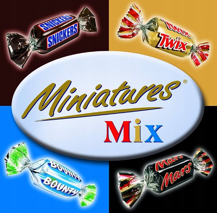 Cukierki Celebration Mars SNICKERS Bounty 0,5 kg MINI Halloween urodziny
