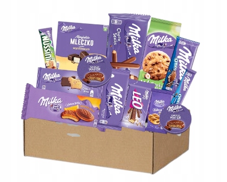 Milka Słodycze ŚWIĘTA Mikołaja w Pudełku Prezent Dla Dzieci zestaw paczka