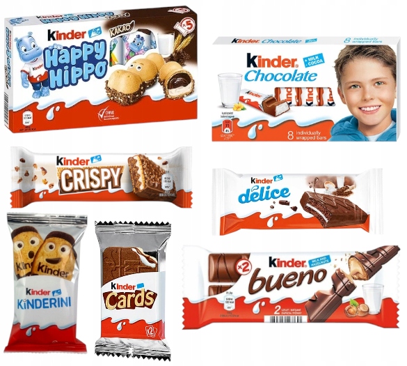 Zestaw słodycze Kinder dzieci paczka świąteczna Mikołaja choinkę PREZENT