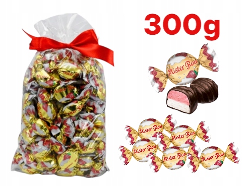 Mister Ron Solidarność cukierki 300g truskawka truskawkowe prezent goplana święta