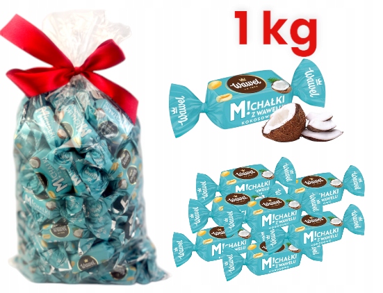 Wawel Cukierki Michałki Kokosowe W Czekoladzie Z Orzechami Kokos Orzech 1kg