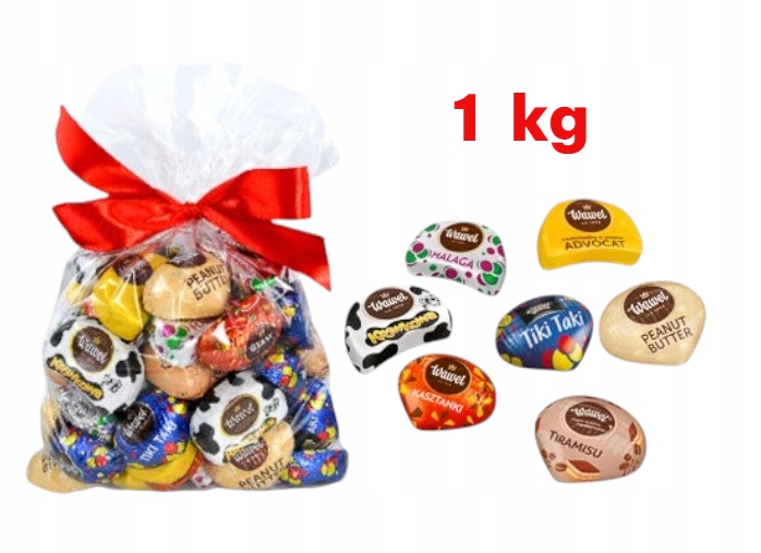 Wawel cukierki Kasztanki Czekoladki mix smaków 1kg PREZENT Mikołaj choinkę święta