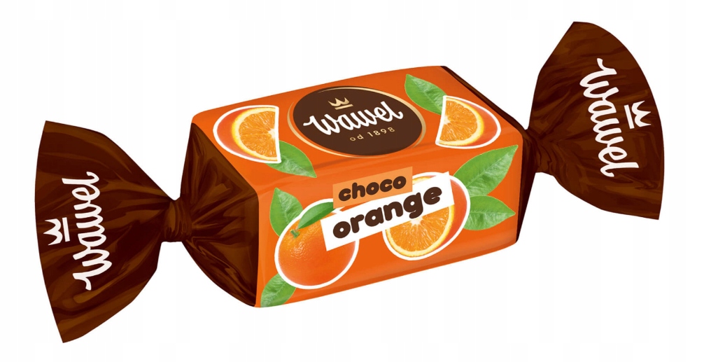 Wawel Orange Cukierki Galaretki Pomarańcz w Czekoladzie 1kg święta Mikołaj choinkę