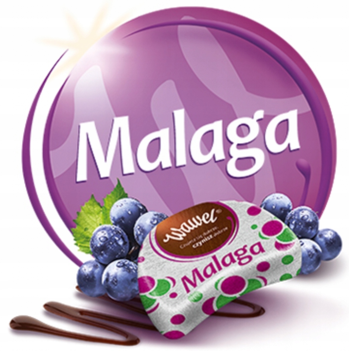 Malaga Wawel Cukierki 0,3 kg 300g nadziewane czekoladki urodziny pomadki MIKOŁAJ ŚWIĘTA