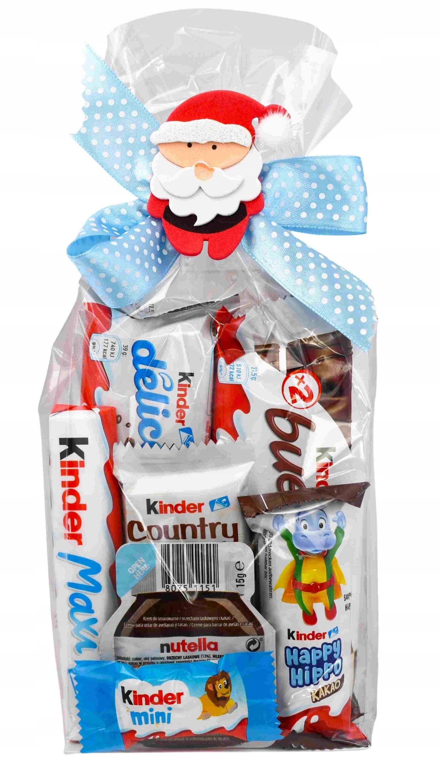 Świąteczna paczka słodyczy Kinder na Święta Mikołajki prezent Pod Choinkę