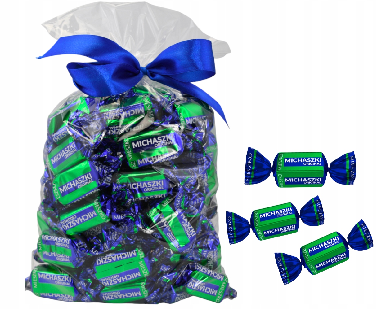 Mieszko Michaszki Cukierki Original z orzechami w czekoladzie 0,5 kg 500g