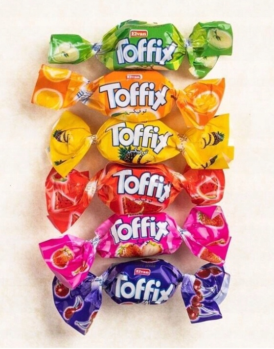 Toffix Cukierki Owocowe guma gumy rozpuszczalne 300g MIKOŁAJA dla dzieci