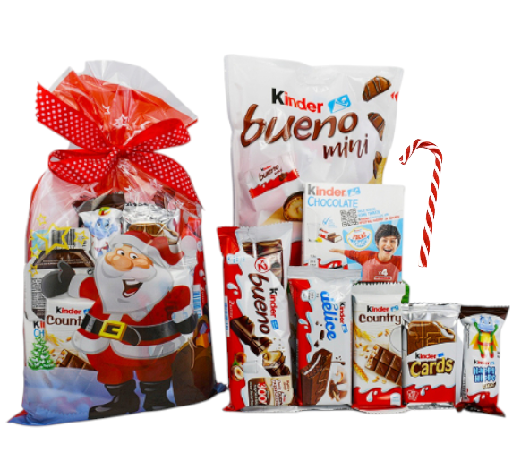 Paczka Słodyczy Kinder Słodycze na Mikołajki Mikołaj święta pod choinkę