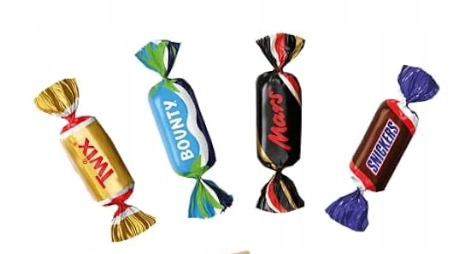 Cukierki Celebration Mars SNICKERS Bounty 0,5 kg MINI Halloween urodziny