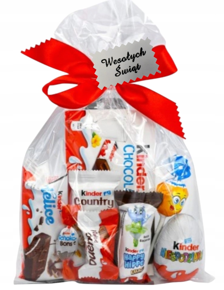 Kinder Zestaw Słodycze Prezent Pod Choinkę Paczki Święta Mikołaj dla dzieci