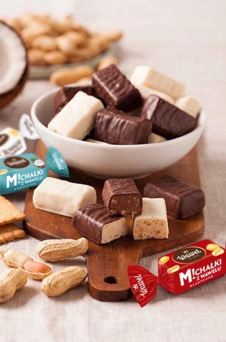 Wawel Cukierki Michałki Klasyczne Orzech Białe Kokos prezent 300g urodziny Mikołaja święta