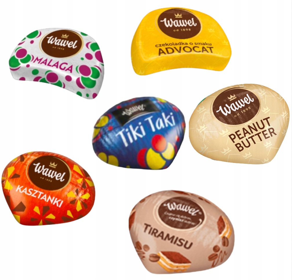 Czekoladki Wawel Cukierki Adwokat Kasztanki malaga 500g ŚWIETA MIKOŁAJA CHOINKĘ