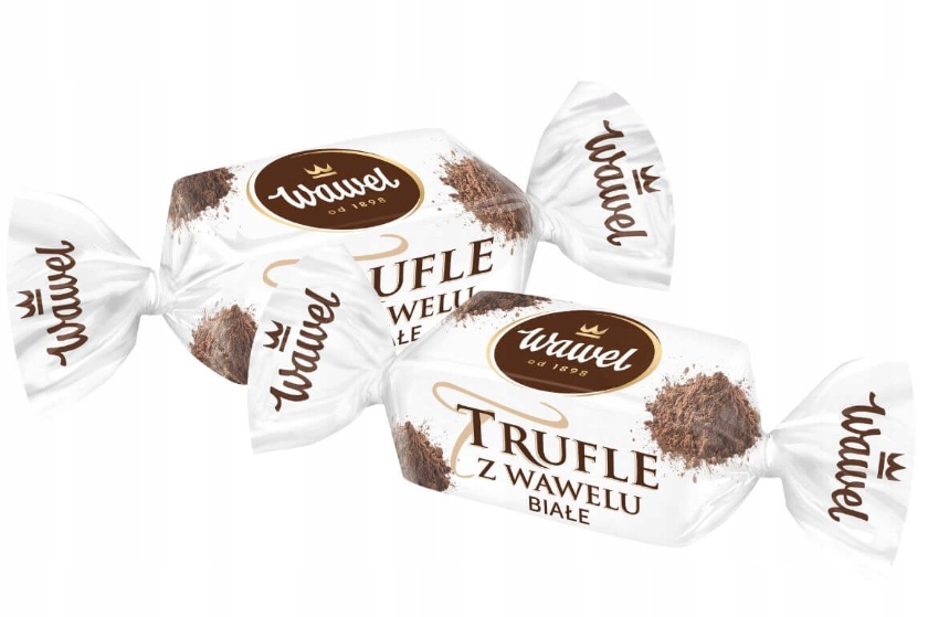 Wawel Trufle Cukierki Rumowe Czekoladzie Białej choinkę święta Mikołaj 1kg