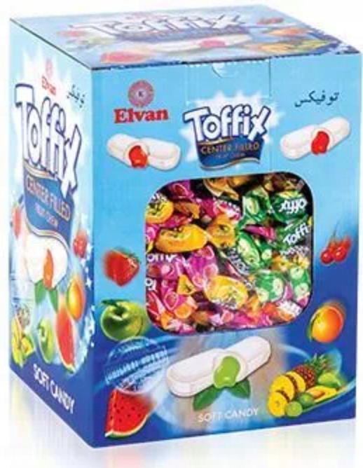 Toffix Cukierki Owocowe guma gumy rozpuszczalne 300g MIKOŁAJA dla dzieci