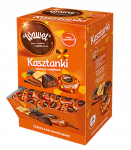 Czekoladki Tiki Taki Malaga Kasztanki Wawel 0,5kg cukierki Dla Nauczyciela