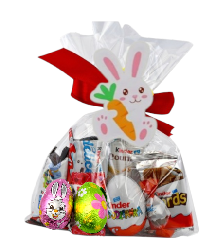 Wielkanocny kurczak Słodycze Kinder Jajko Paczka królik święta Wielkanoc