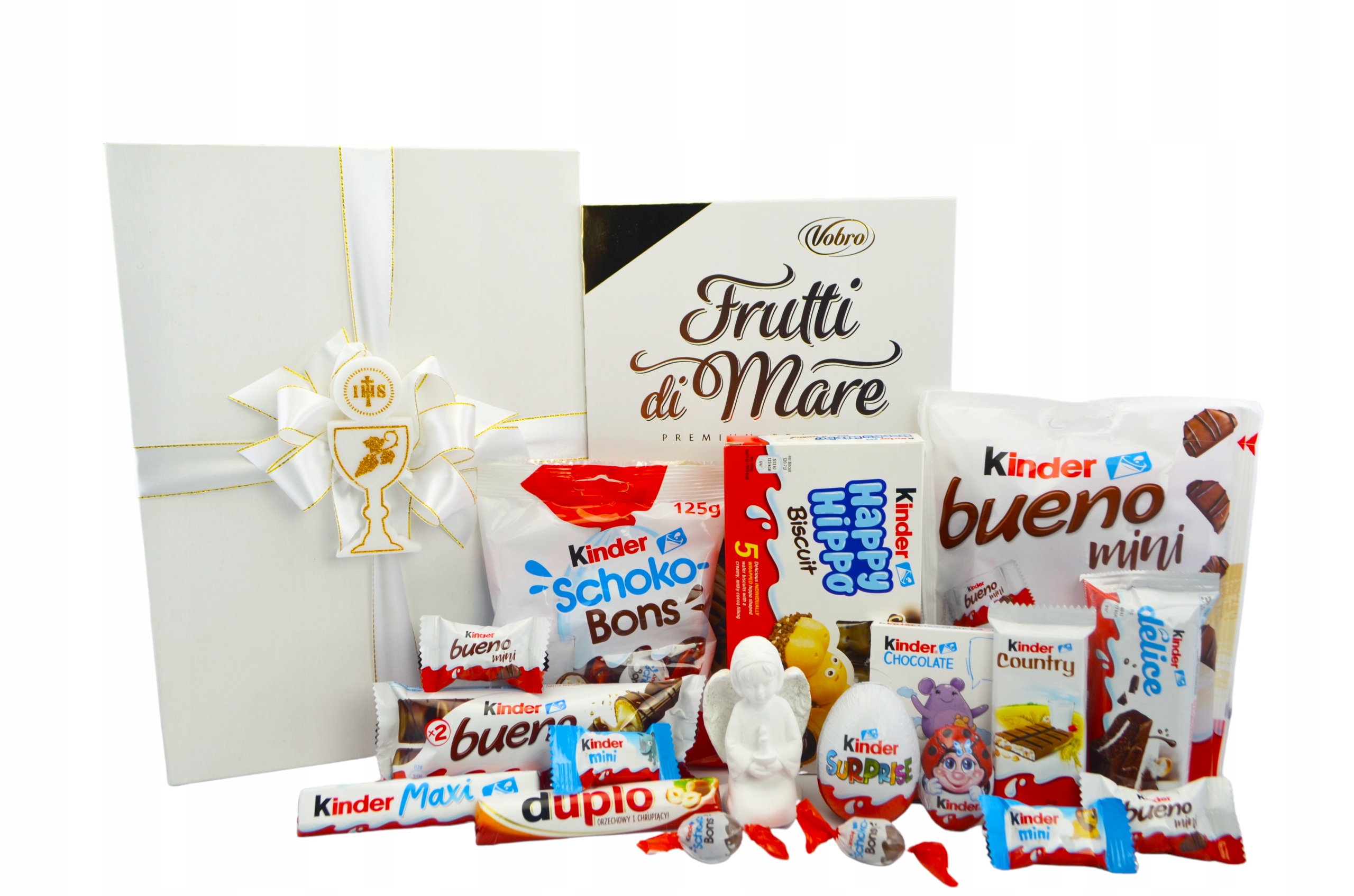 Zestaw Słodyczy Kinder Komunia Święta Box IHS komunię prezent