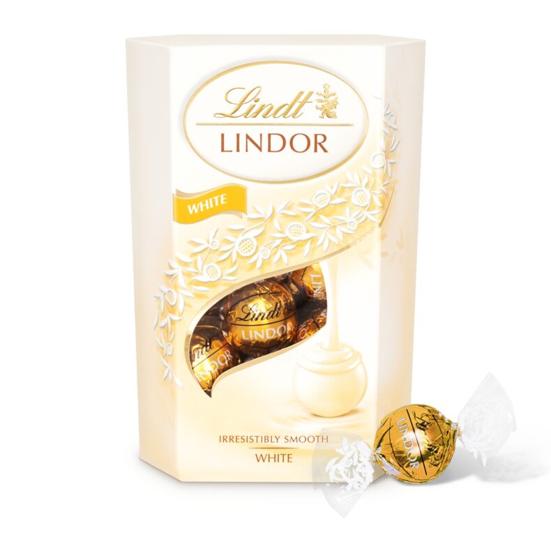 Lindt Lindor Praliny W Białej Czekoladzie Dla Nauczyciela Pralinki 200g mamy urodziny
