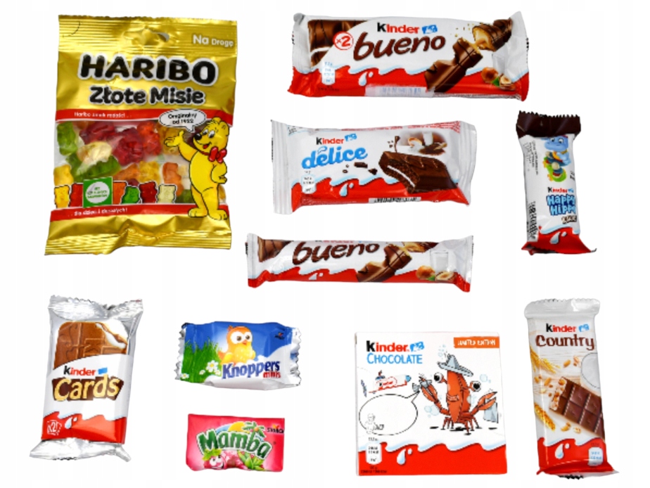 Zestaw Prezentowy Kinder pudełko aniołek Słodycze Komunia Święta pamiątka komunię