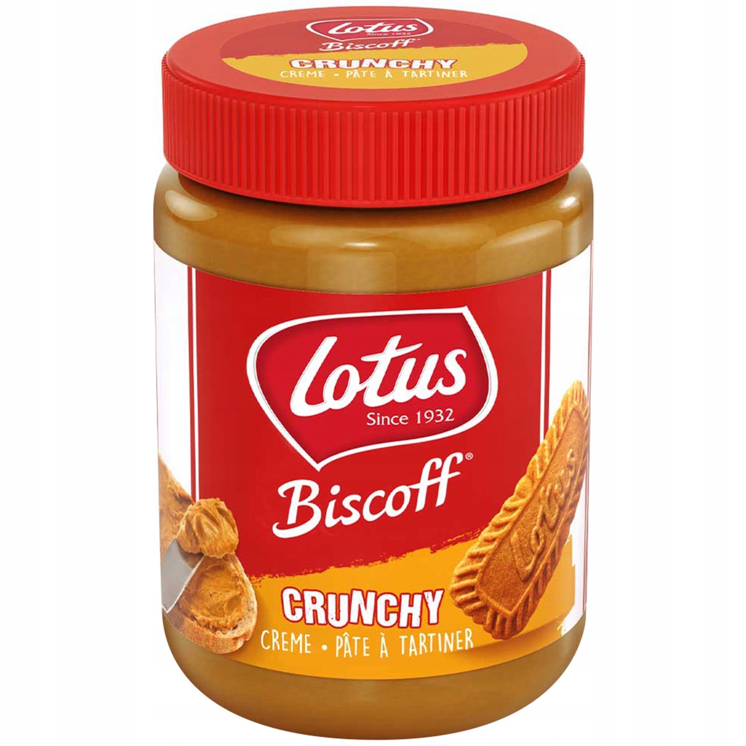 Krem Lotus Biscoff Crunchy Spread ciasteczkowy do smarowania kanapek 380 g