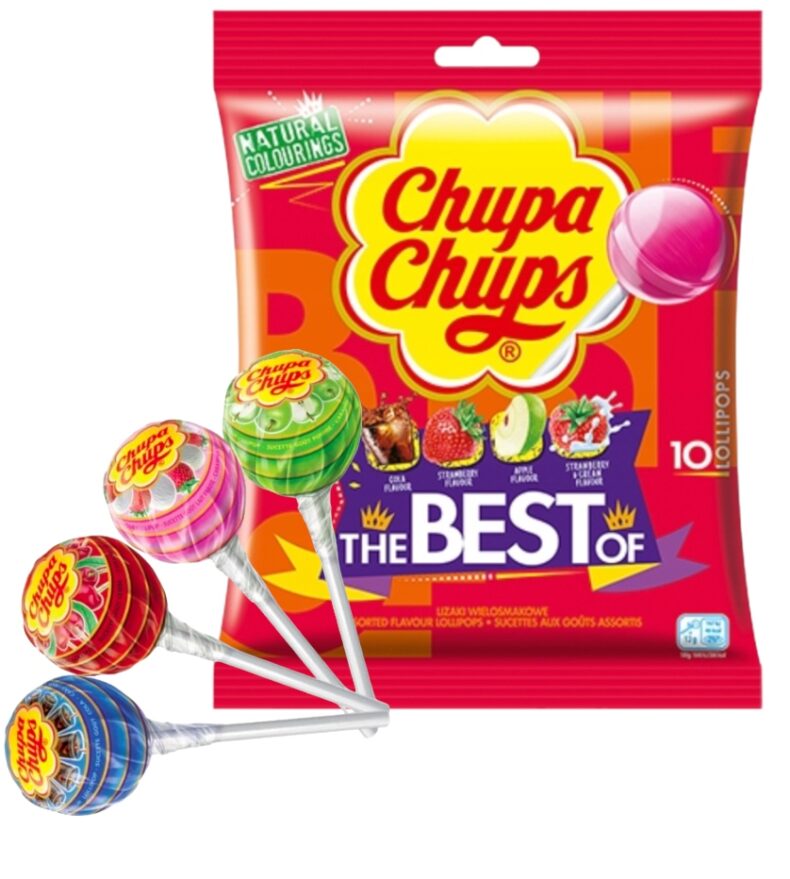 Lizaki Owocowe dzień dziecka Lizak Chupa Chups The Best Of 10 szt 120g dzieci