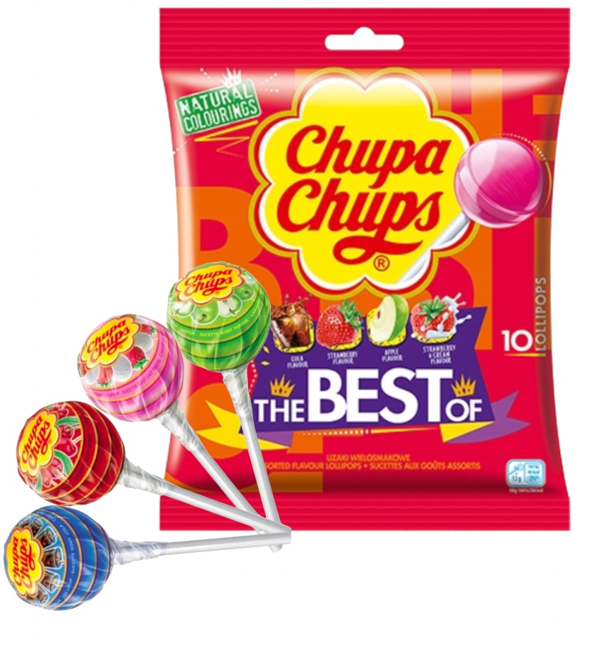 Lizaki Owocowe dzień dziecka Lizak Chupa Chups The Best Of 10 szt 120g dzieci