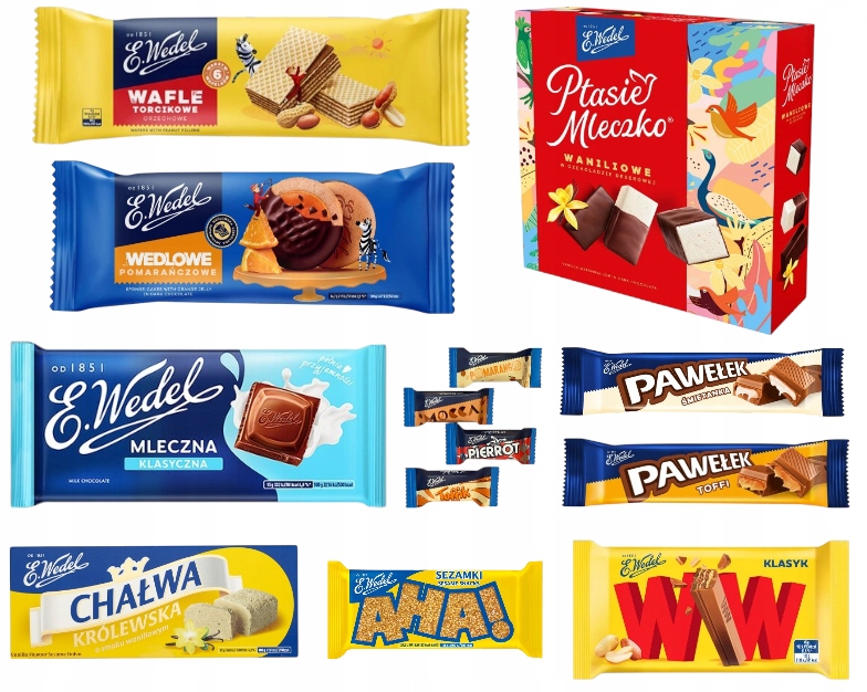 Wedel zestaw słodyczy dla mamy dzień Matki urodziny polskie produkty