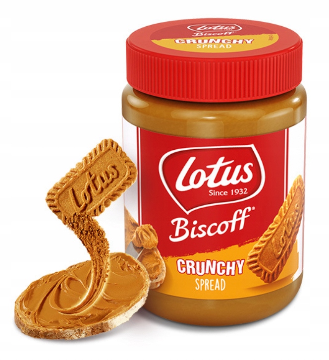 Krem Lotus Biscoff Crunchy Spread ciasteczkowy do smarowania kanapek 380 g