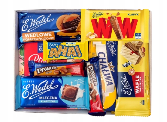 Wedel zestaw słodyczy dla mamy dzień Matki urodziny polskie produkty